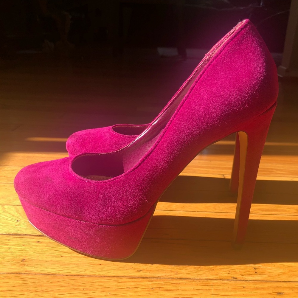 Steve Madden Raspberry Platform Heels - image 2